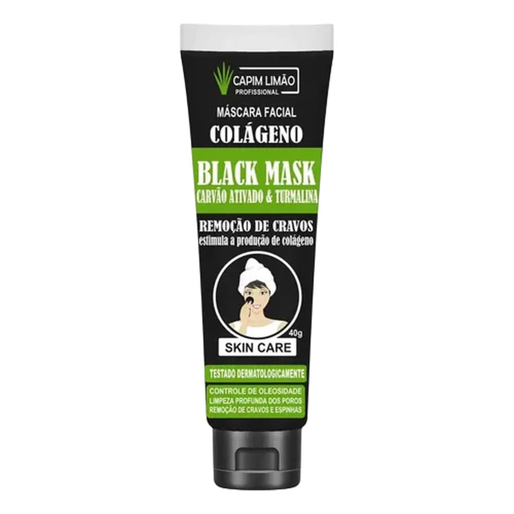 Capim Limao Mascara Facial Black Mask Valvula 40g