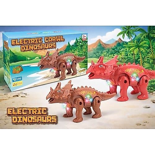 Dinossauro Iluminado Brinquedo Infantil Movimento Som Luz Interativa Presente