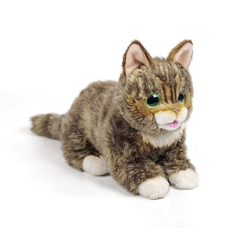 Doce Língua-Para Fora Kitty Plushie Macio Realista Figura De Gato Brinquedo , Fofinho Presente De Aniversário Crianças ,
