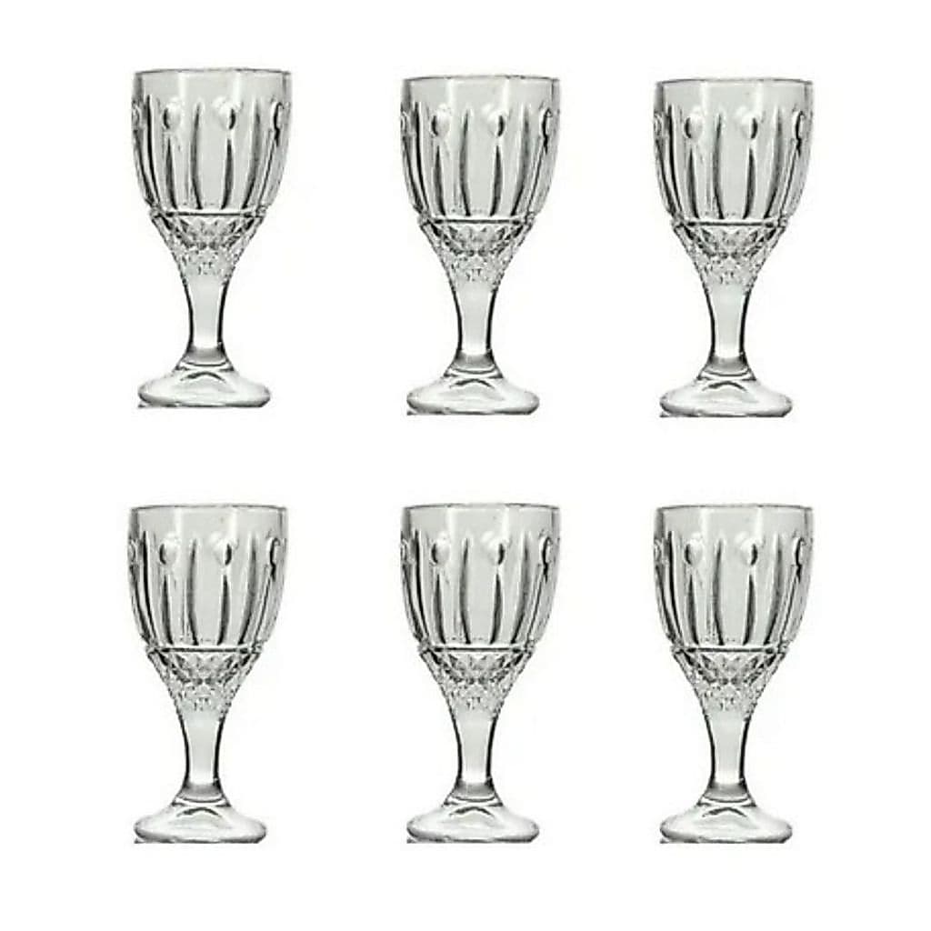 Jogo De Taça De Vidro Com 6 Peças Linha Sintra 95ml