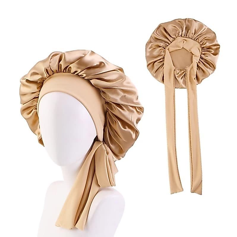 touca de cetim atacado touca de cetim touca de cetim com regulador Senhoras Perm cabelo longo cuidados com o cabelo boné