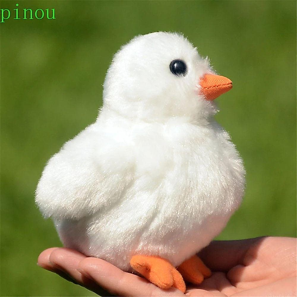 PINOU Pato Amarelo Brinquedo De Pelúcia Realista Natal Animais Bonito Simulação Pintainho Boneca