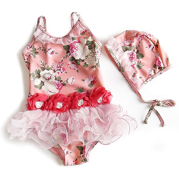 Crianças maiô menina bebê médio grande criança infantil princesa saia de uma peça maiô conservador primavera quente