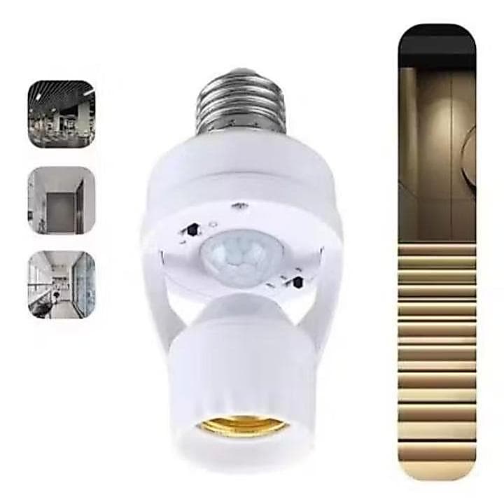 Kit 4 Soquete Sensor De Presença Lâmpada Bocal E27 Bivolt