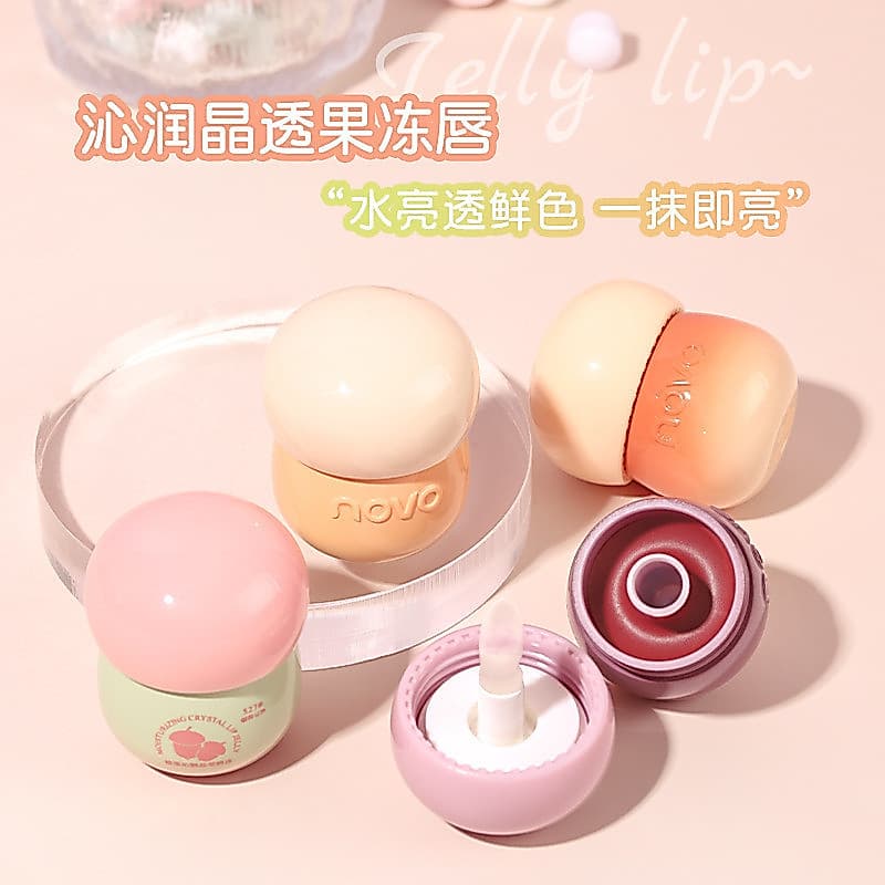NOVO Avelã Hidratante Cristal Lip Jelly Hidratante Hidratante Fade Lip Lines Festa de Estudante Bálsamo Labial Barato