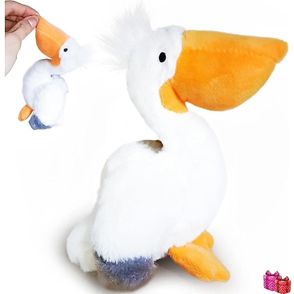 Bicho De Pelúcia Macio De Pássaro Pelican-Pelúcias De Pássaros Fofos Para Crianças , Brinquedo Pequeno De Chaveiro Prêmi