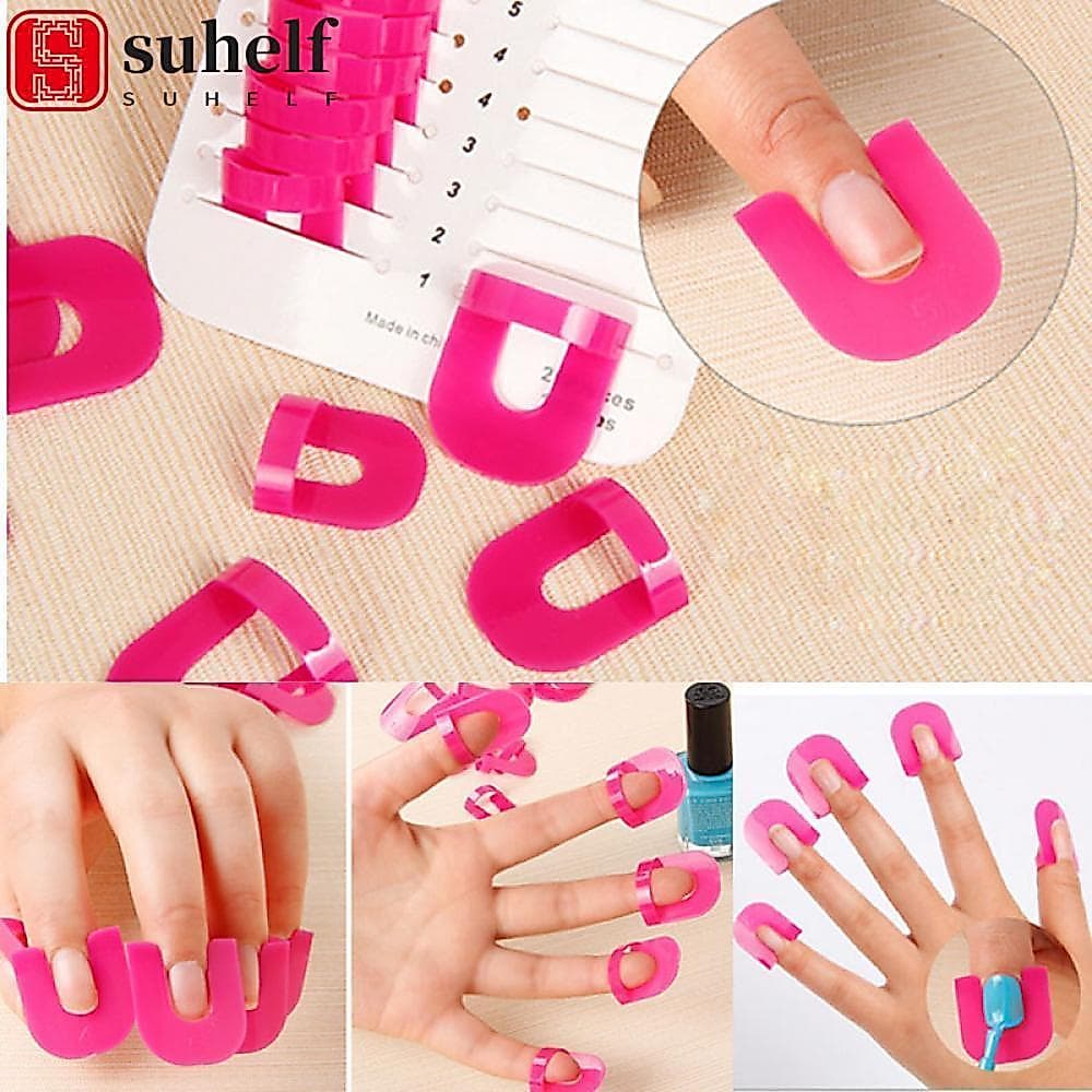 SUHELF 26pcs Ferramenta De Estêncil Protetor De Dedo Para Manicure