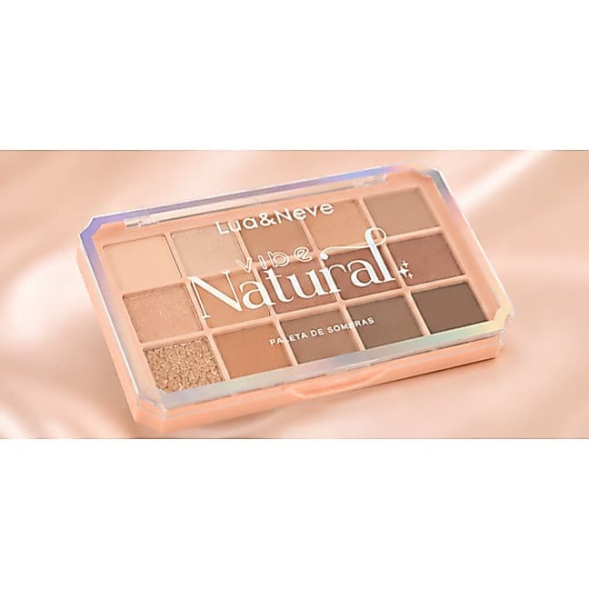 Paleta de Sombras Lua & Neve Vibe Natural | Metálica, Matte e Glitter