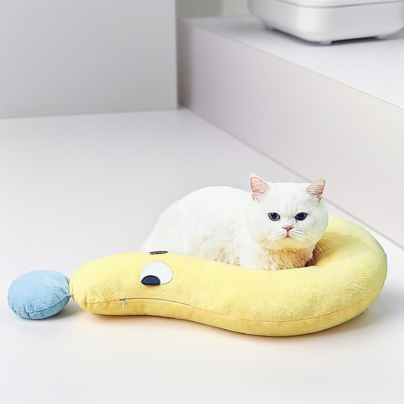 Gato especial pequeno travesseiro engraçado ponto de interrogação travesseiro de dormir Muppet gato pescoço proteção alm