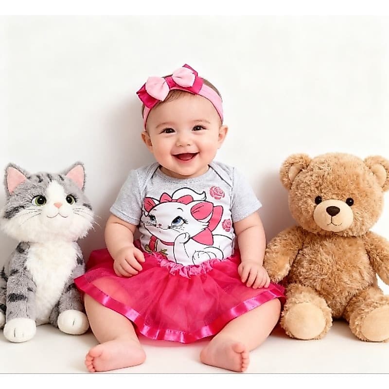 Kit Body Gata Marie Sou Gatinha Mesversário Personagem/temático