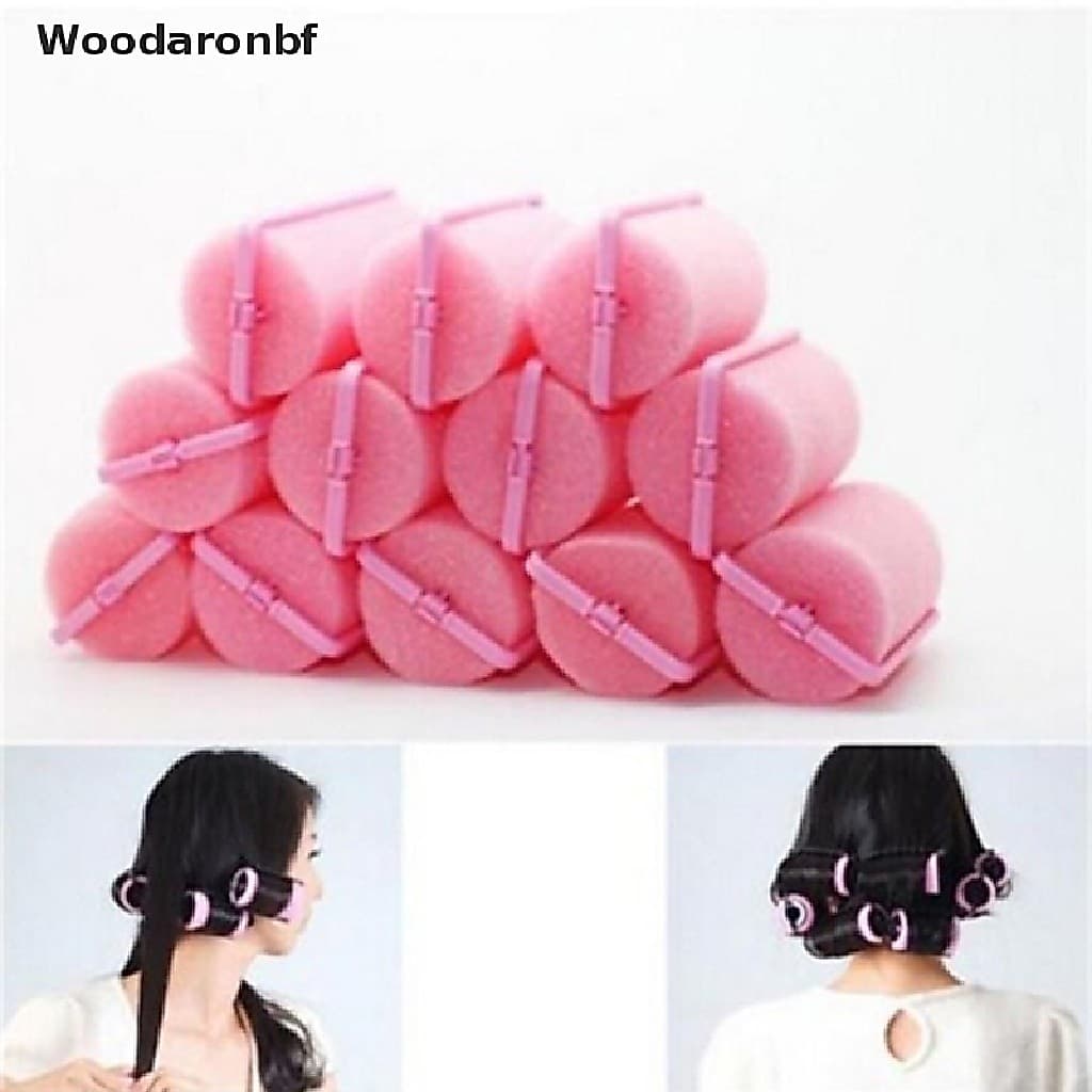 WDF 1 Conjunto De Rolos De Almofada De Espuma Esponja Cuidados Com O Cabelo Estilo Vintage Modelador Macio BR