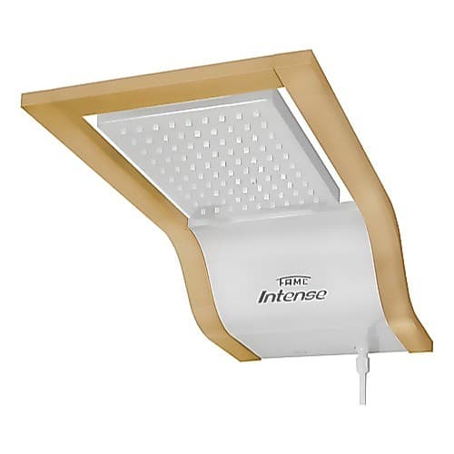 Chuveiro Ducha Fame Intense Branco All white - Dourado Matte