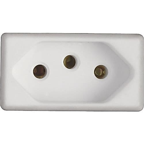 Modulo Liz Tomada 2P T 20A Pb Branco Baixa 57115/038 Tramontina