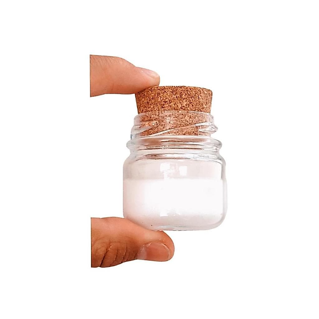 20 Potinhos Para Vela 40ml C/ Tampa Rolha Cortiça Lindo