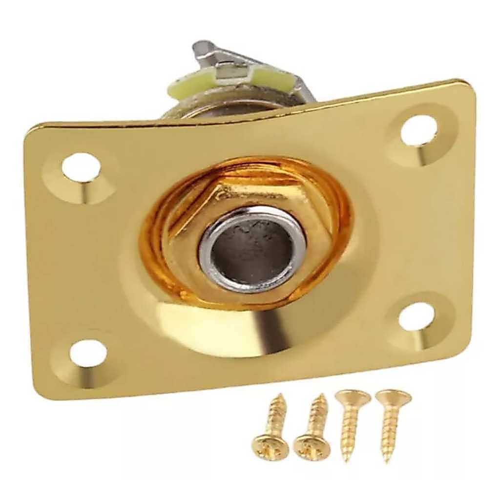 Jack Quadrado Dourado Guitarra Less Paul CONTRA BAIXO