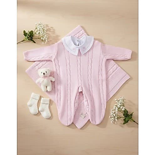 Kit Maternidade Trança Rosa e Body Gola Bordada DU