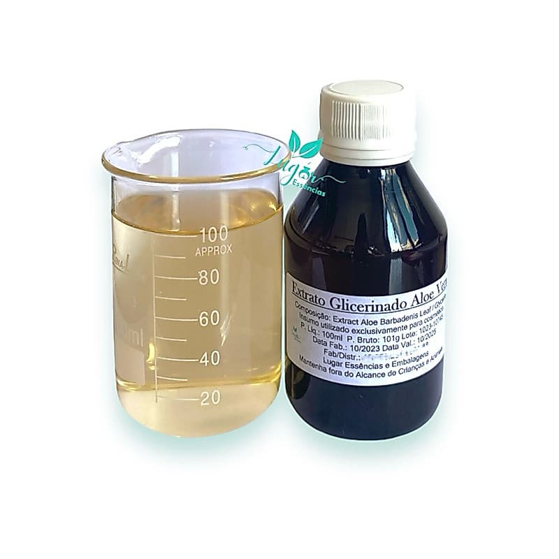 Extrato Glicerinado de Aloe Vera 100ml - Uso Cosmético