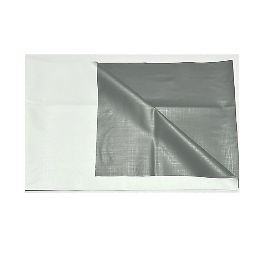 Tela de projeção 125 polegadas dobravel em vinil pvc branca e fundo cinza