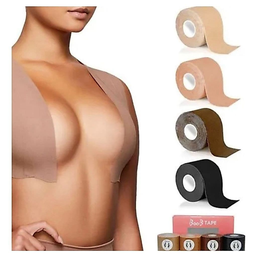 Fitas Adesivas Boob Tape Levanta Seios Nude 5 Metros