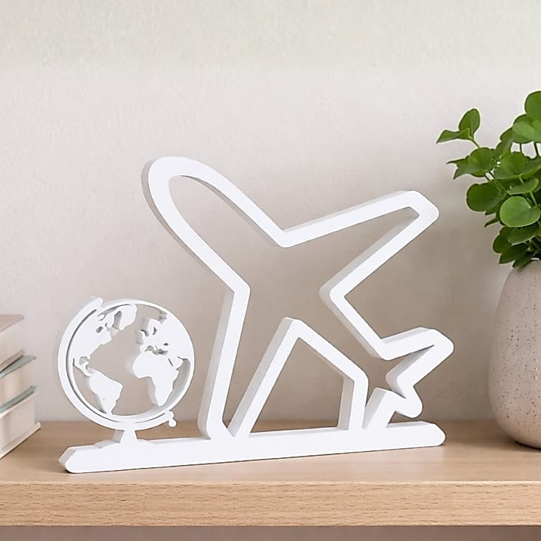 Enfeite Decorativo de Avião para Sala ou Escritório Quarto, casa