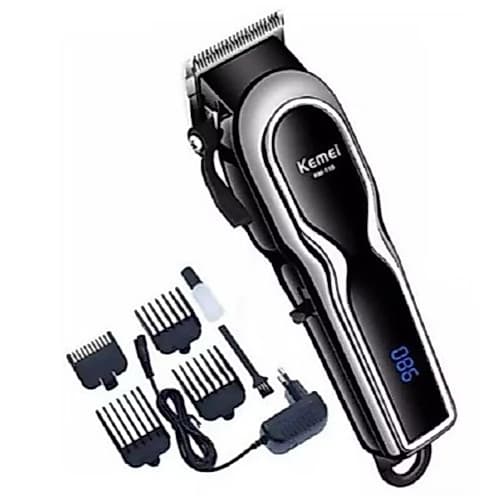 Kemei-119 Maquina De Cortar cabelo Aparador barba barbeador Profissional 110V/220V bivolt