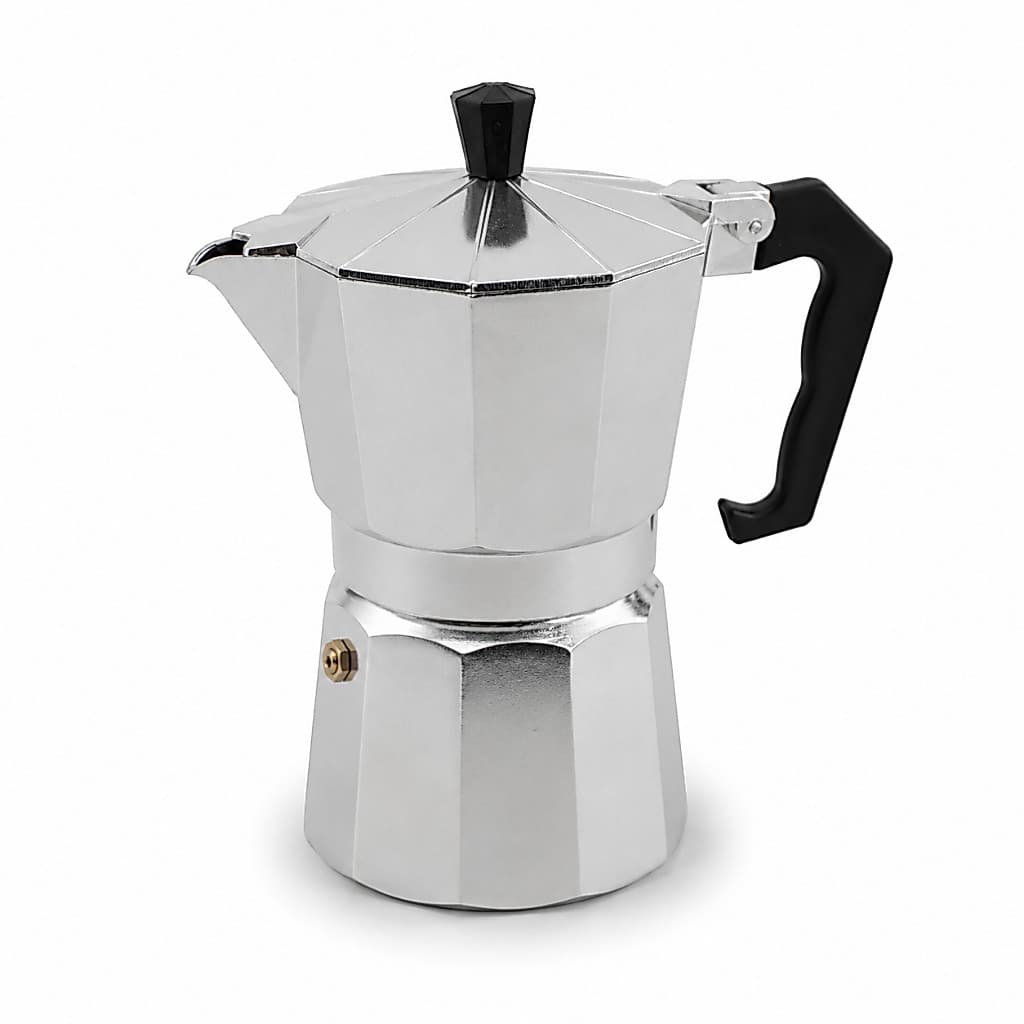 Cafeteira Italiana Moka Alumínio 300ml 6 Xícaras Para Café Expresso Fogão