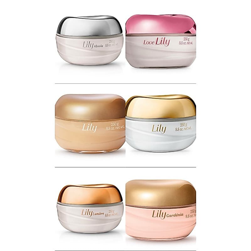 HIDRATANTE LILY ESCOLHA O SEU! ORIGINAL OBOTICARIO LILY GARDENIA, LILY TRADICIONAL, LILY ABSOLUT, LUMIERE E LOVE E ÓLEO