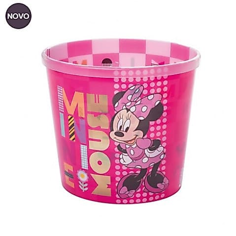 BALDE PARA PIPOCA MINNIE ROSA 2,1L - PLASUTIL