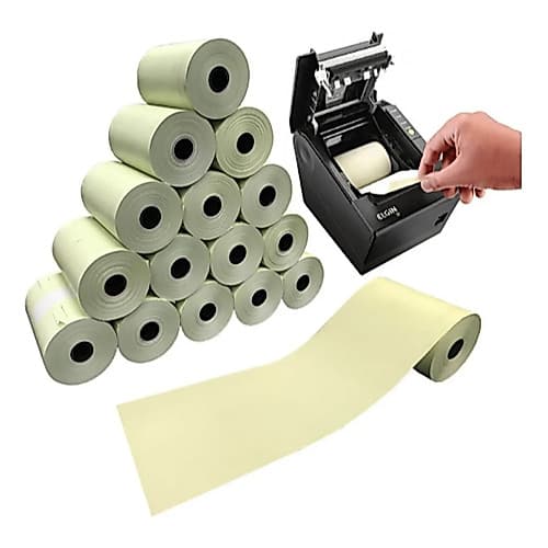 Bobina Térmica 80x40 Pdv Cupom Fiscal Cx 10 Unidades Cor Amarelo Adegraf