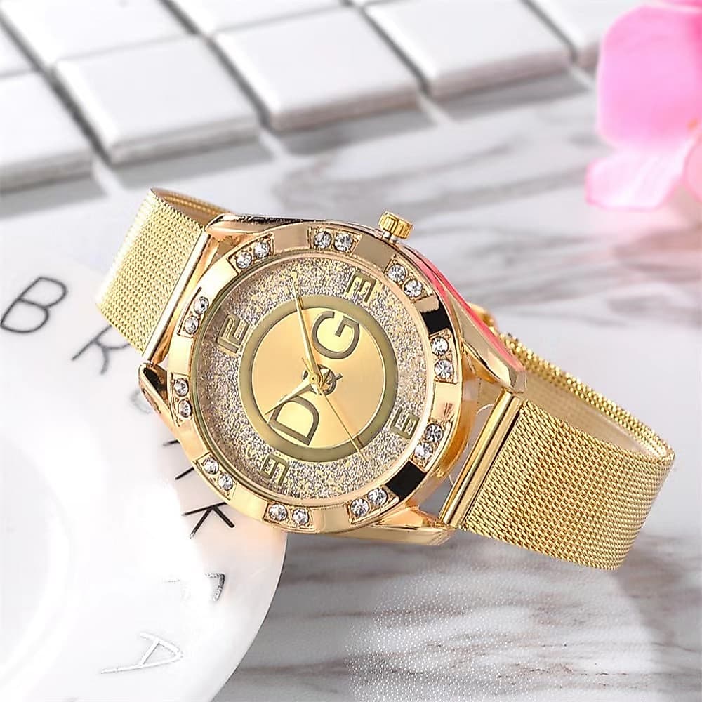 Pulseira Feminina De Cristal De Luxo Relogio Feminino