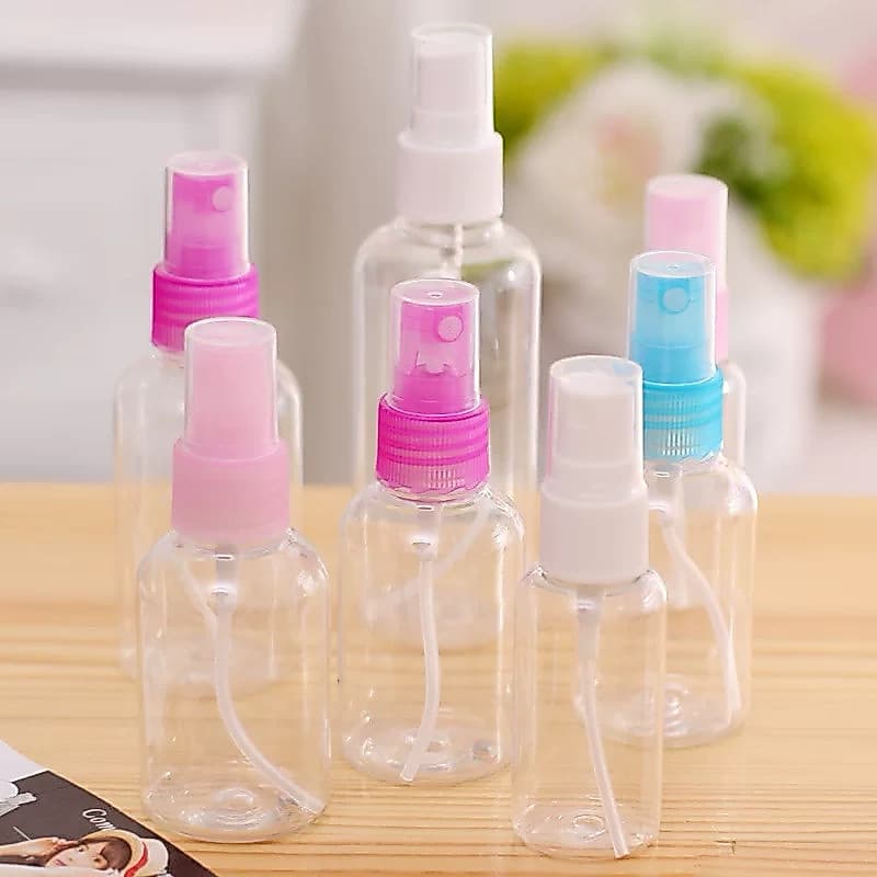 Kit Spray Alcool Viagens Plástica Para Higiene Multiuso