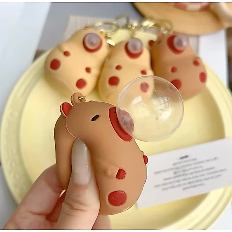 Lançamento Chaveiro Capivara De Silicone Bolha De Chiclete Fofo