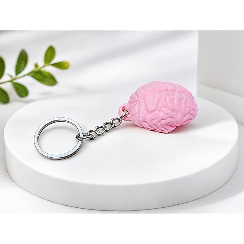 🧠 Chaveiro Criativo Cérebro – Estilo Único e Divertido