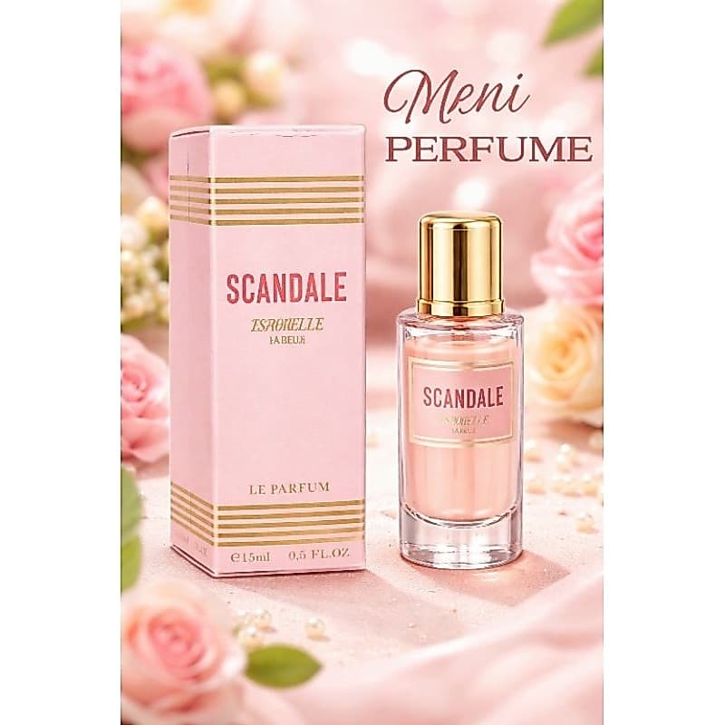 Perfume SCANDALE, 15ml - Alta Fixação e Fragrância Doce e Marcante