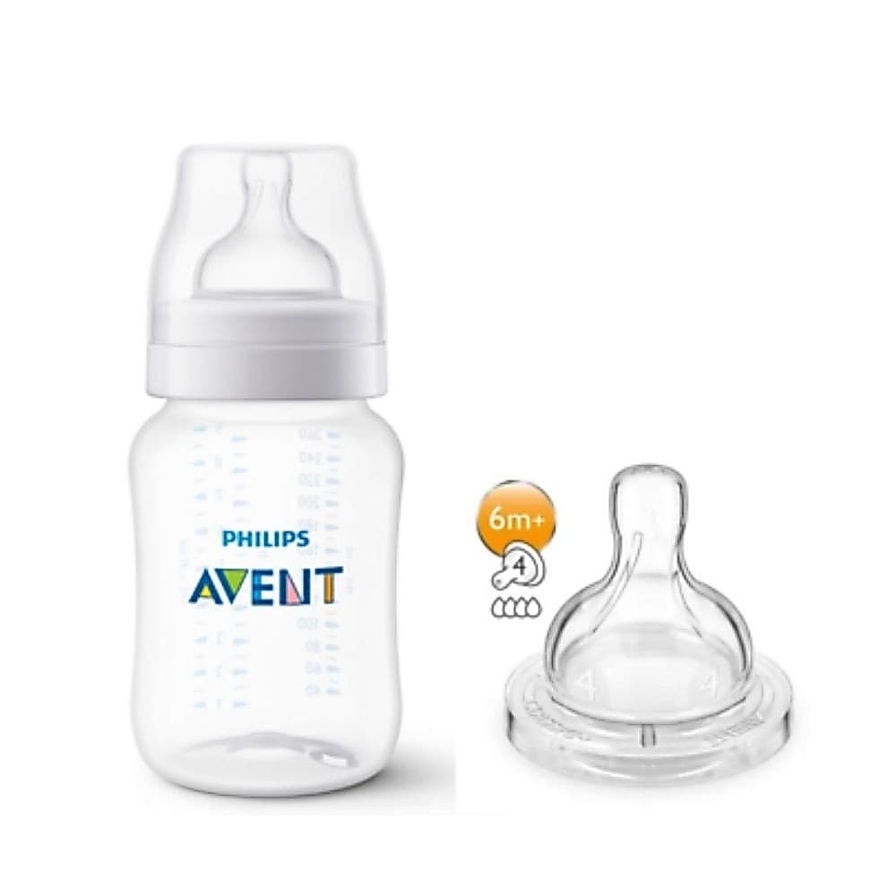 Pack Mamadeira Anti-Colic 260ml Transparente Philips Avent