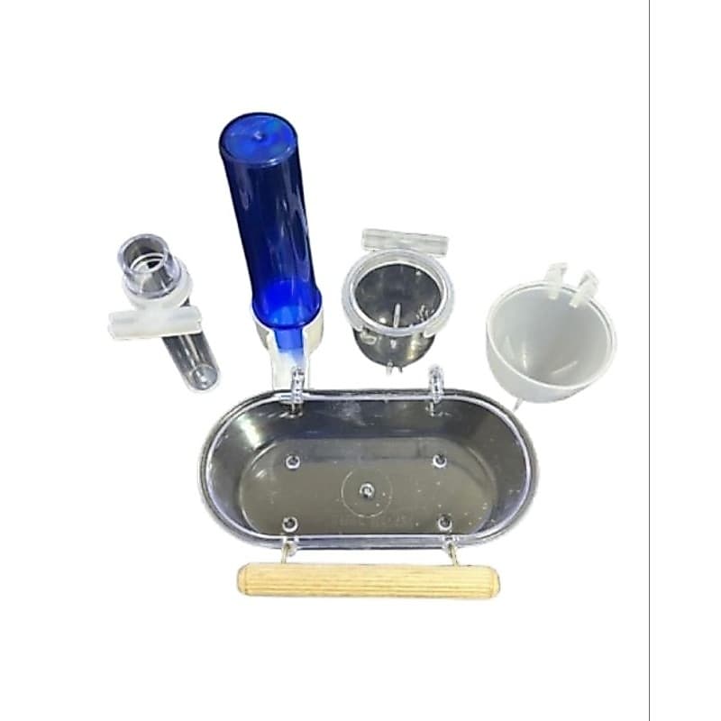 kit coleiro 5 bebedouro banheiro porta vitamina tiririca