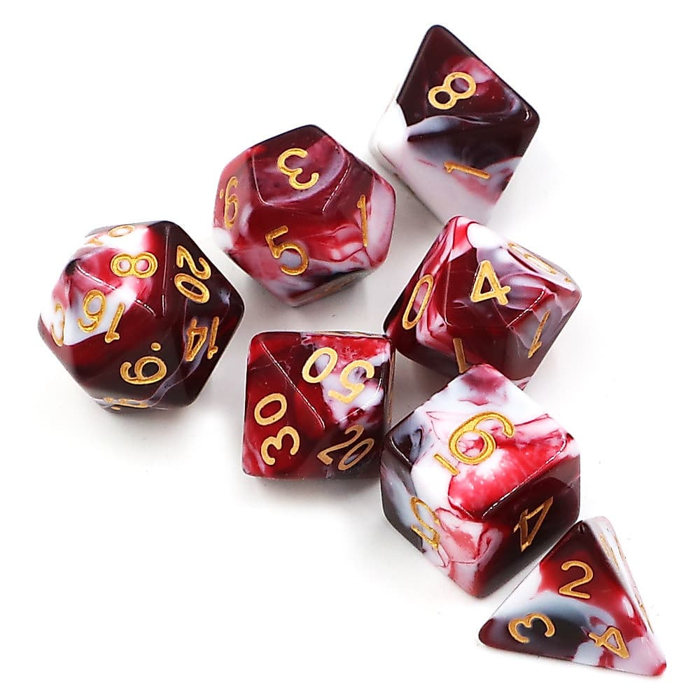 Conjunto De Dados Transparentes Multifacetados , De Jogo Para RPG DND , Acessórios 7 Tamanhos Poliédricos De Cartas De T
