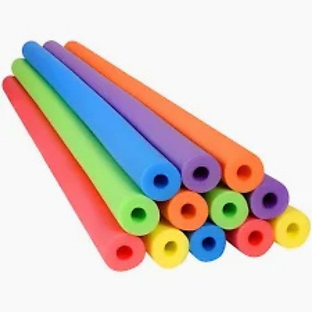 kit 6 boia espaquete macarrão de piscina cores diversas