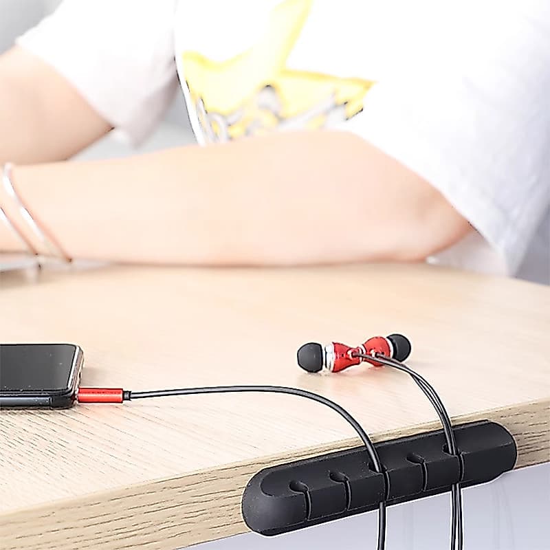 Organizador de Cabos Clipe de Mesa - Gerenciamento de Fios Multiuso