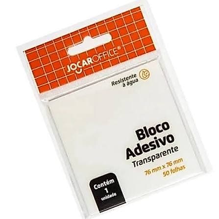 Bloco Adesivo Post´it transparente Jocar Office