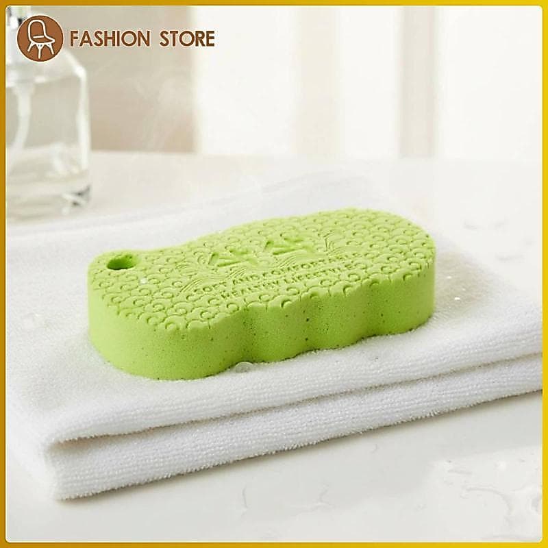 [Wishshopeelq] Esponja Esfoliante Corporal 3D Esfoliação Suave 3D Branco