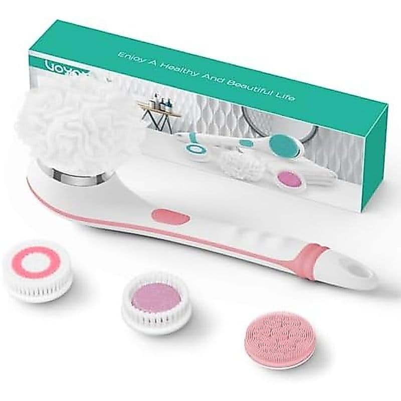 Purificador Corporal Elétrico De Silicone VOYOR , Traseiro Para Chuveiro , Escova De Cabo Longo À Prova D'água De Banho