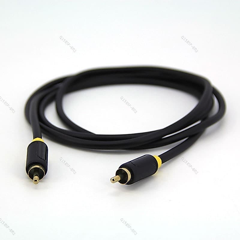 Banhado A Ouro 1M RCA Macho Para Conector Estender Cabo Av Áudio PVC Alto-Falante Coaxial BR15B3