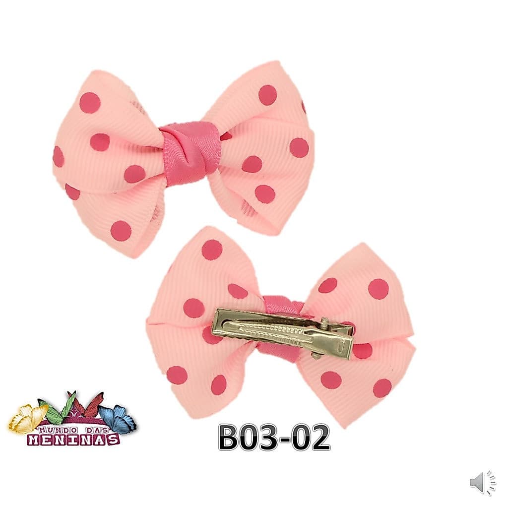 Kit 12 Laços na Presilha Infantil Bebê Menina Acessório Feminino Bico De Pato 4.5cm Gorgurão