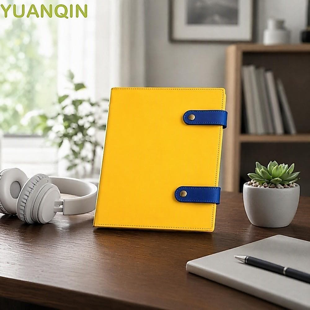 Planejador De Papel YUANQINZT , Blocos De Notas , Capa De Couro PU , Bloco A5 B5 , Livro De Registros , Caderno De Cor S