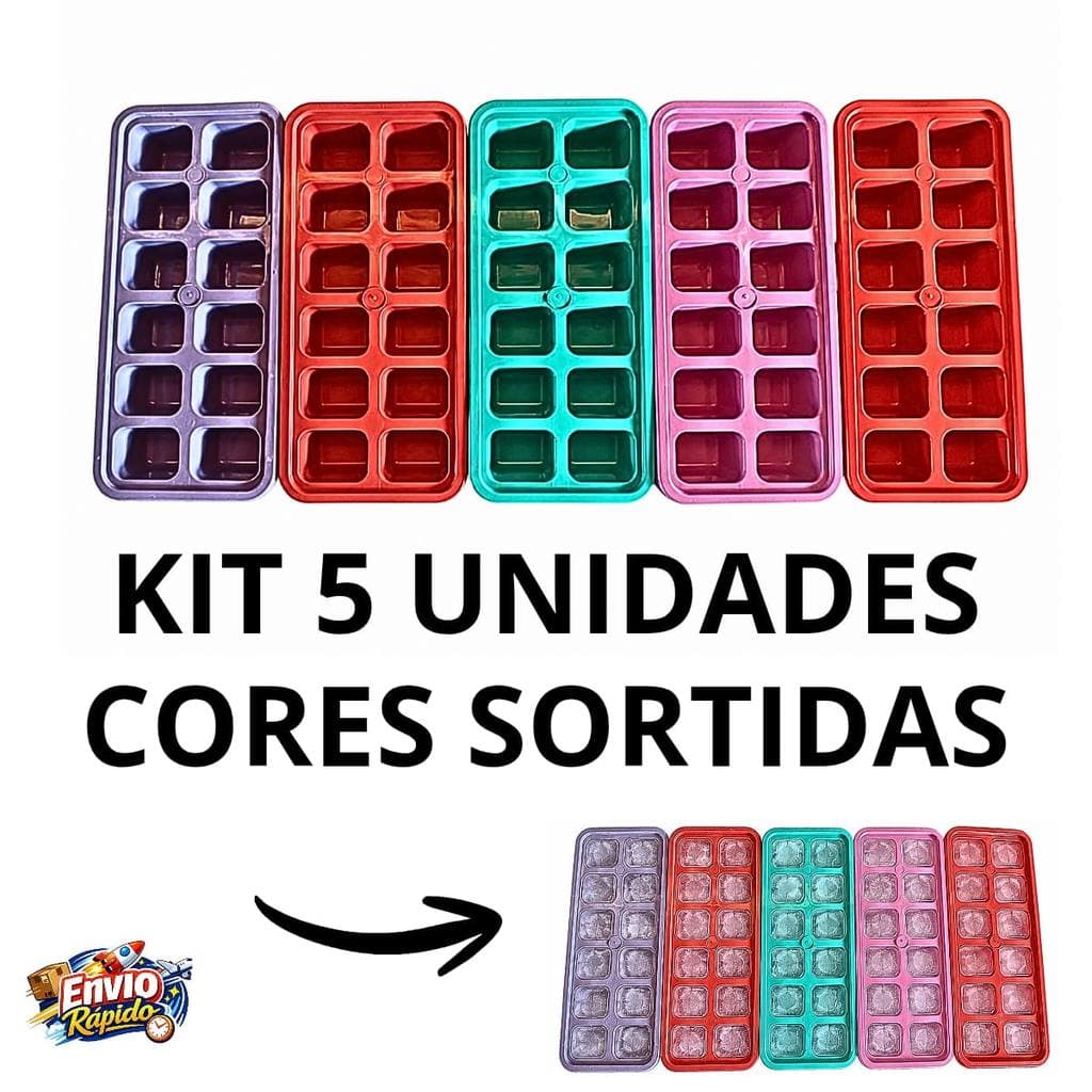 KIT FORMA DE GELO 5 UNIDADES