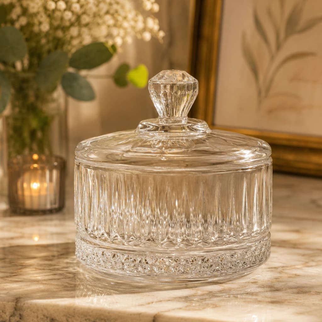 Potiche Lyor Renaissance De Cristal 10,5cm X 10,5cm X 9,5cm