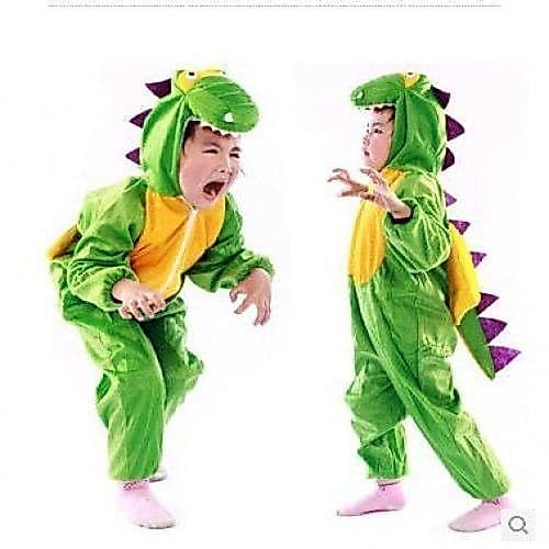 Fantasia de dança infantil de Halloween, fantasia de pelúcia sem rosto, fantasia de Animal fofo, fantasia de dinossauro