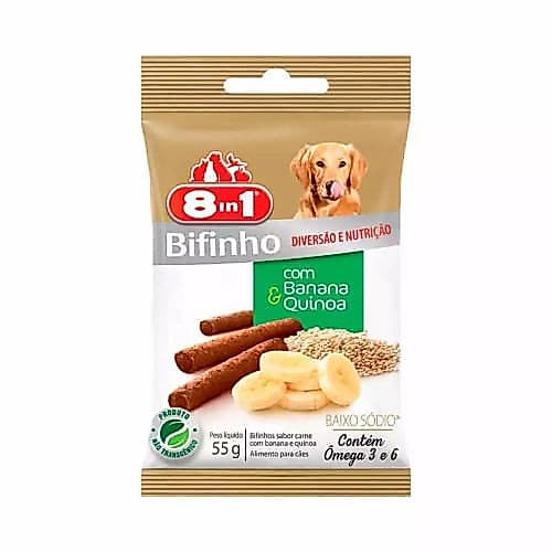 Bifinho Snack Kadi para Cães sabor Banana e Quinoa - 55g