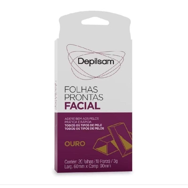✨ Promoção FOLHAS PRONTAS DEPILSAM OURO – DEPILAÇÃO FACIAL ✨